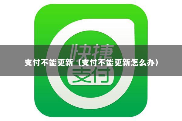 支付不能更新(支付不能更新怎么办)