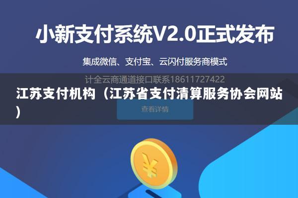 江苏支付机构(江苏省支付清算服务协会网站)